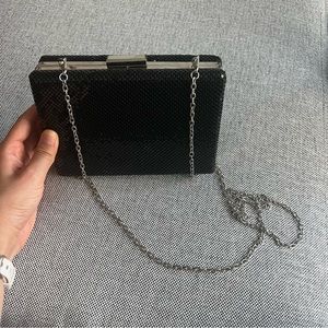 ASOS Black Clutch with Detachable Strap